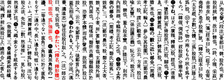 股 古 大漢和辞典